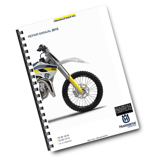 HUSQVARNA 2015 - TC 85 19/16 17/14 - REPAIR WORKSHOP SERVICE MANUAL REPRINTED