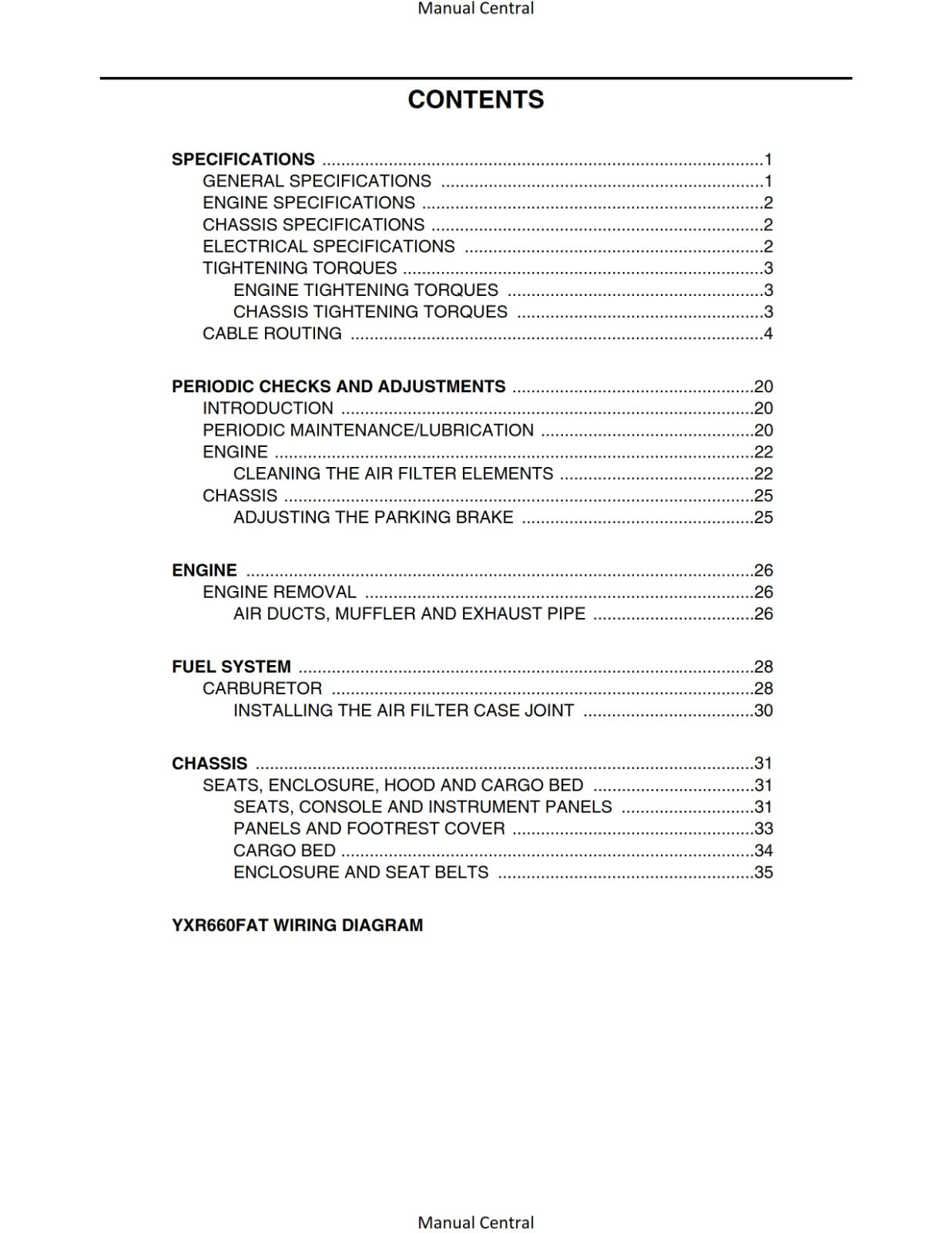 YAMAHA RHINO 660 YXR660FAS YXR660FAT YXR66FAV - WORKSHOP SERVICE REPAIR 04 TO 06