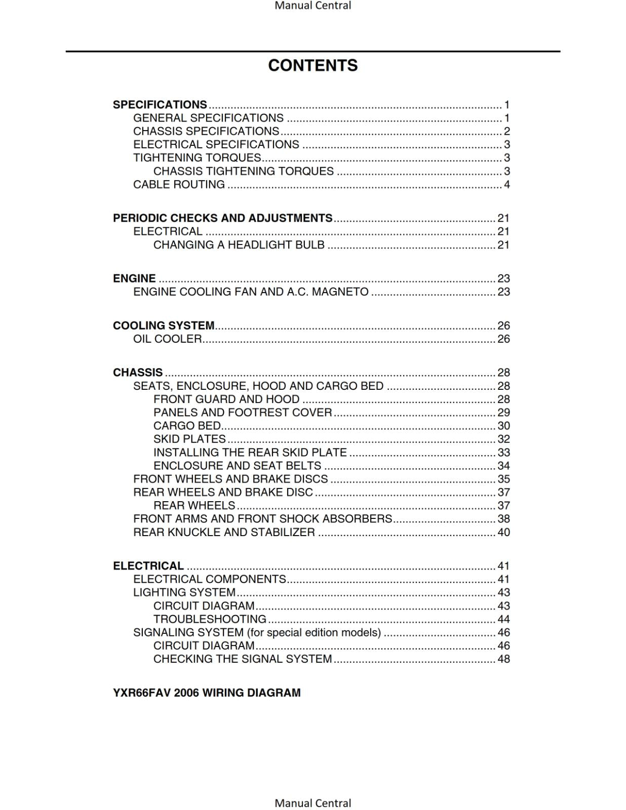 YAMAHA RHINO 660 YXR660FAS YXR660FAT YXR66FAV - WORKSHOP SERVICE REPAIR 04 TO 06