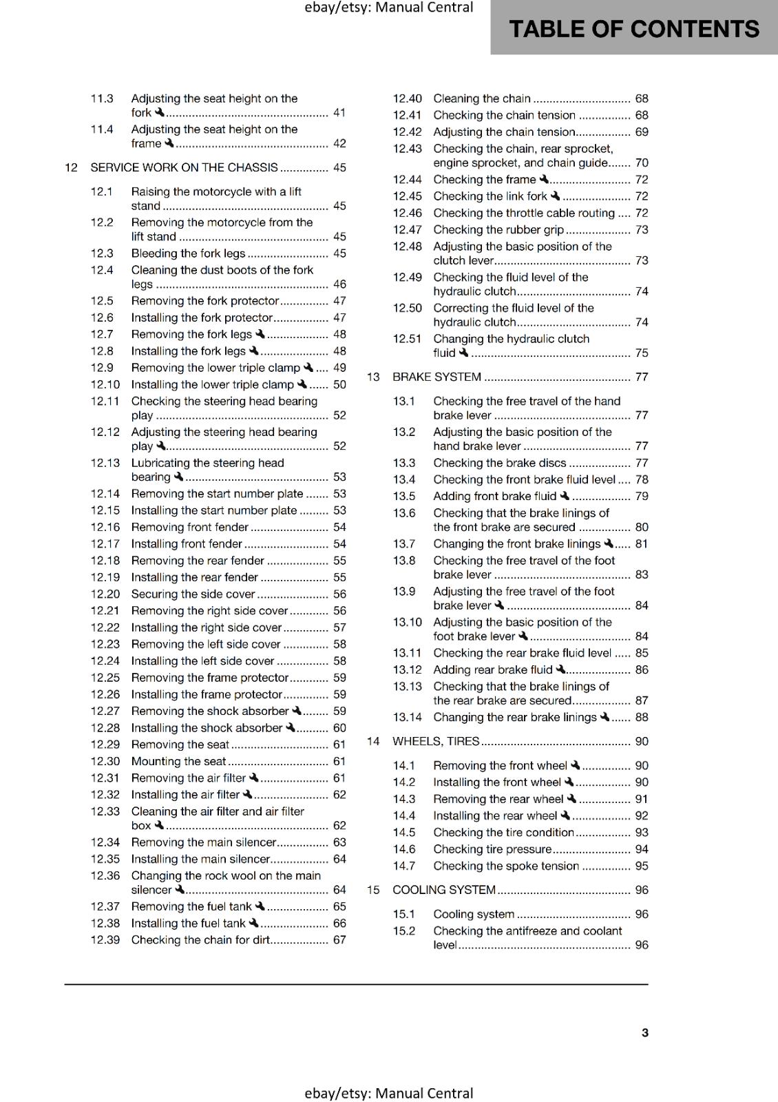 HUSQVARNA 2025 - TC 65 - OWNERS MANUAL - REPRINTED COMB BOUND