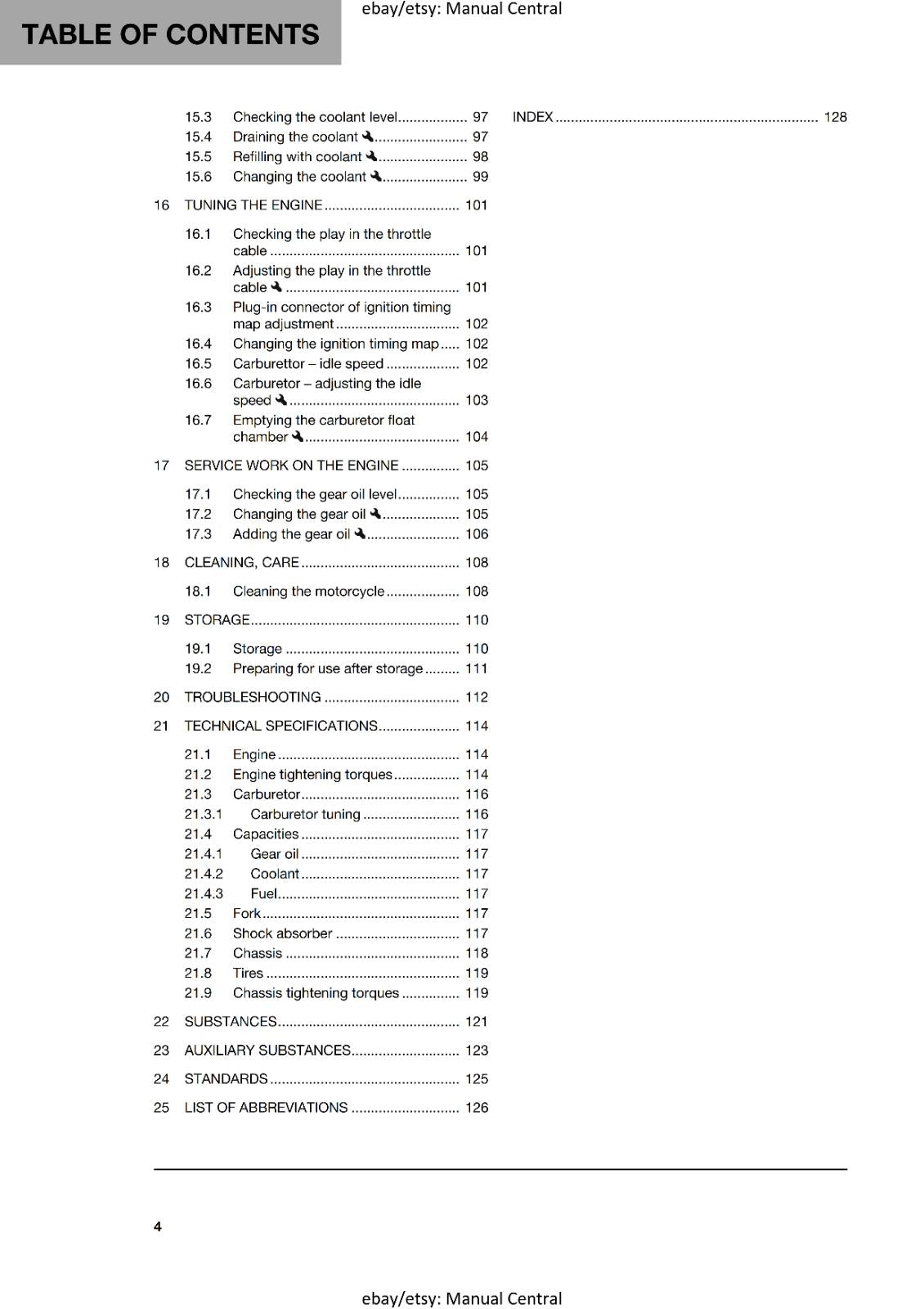 HUSQVARNA 2025 - TC 65 - OWNERS MANUAL - REPRINTED COMB BOUND