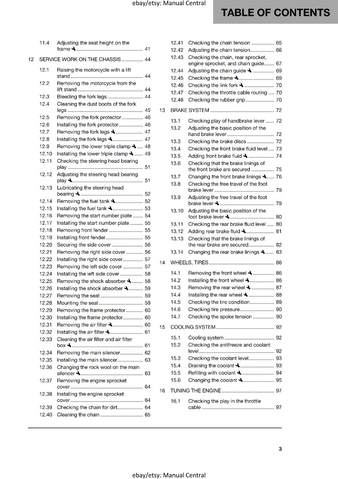 HUSQVARNA 2025 - TC 50 - OWNERS MANUAL - REPRINTED COMB BOUND