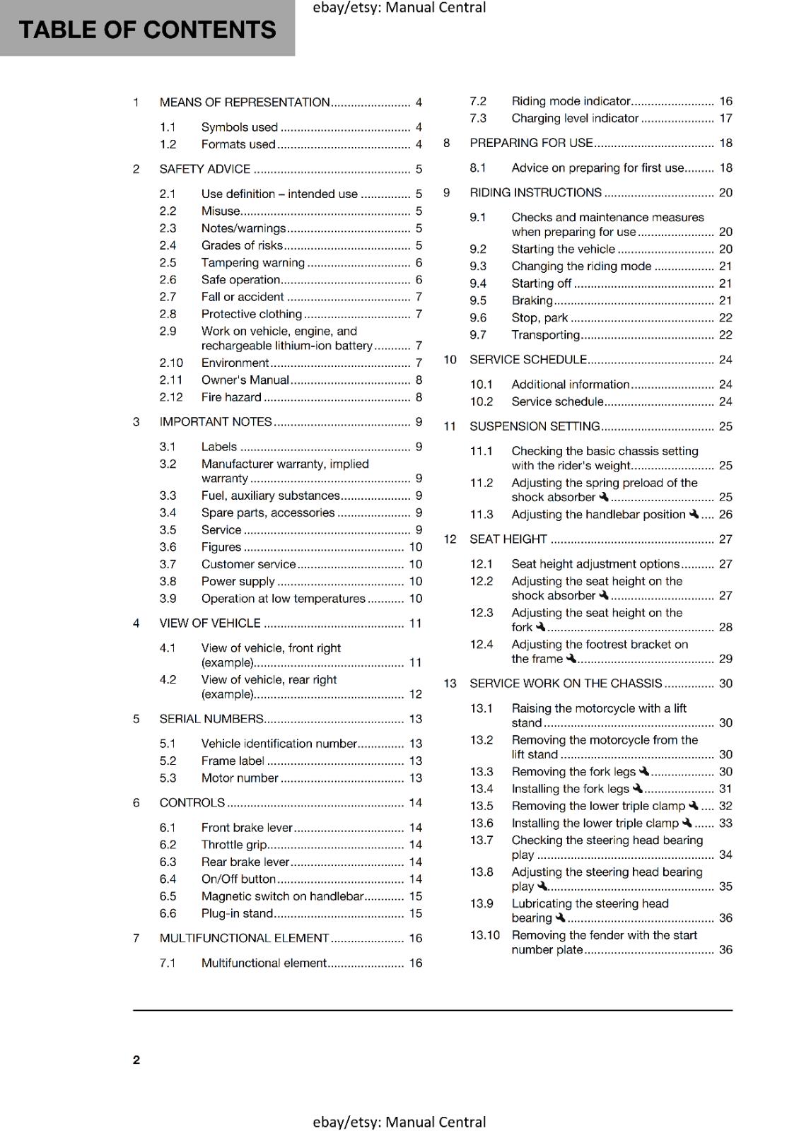 HUSQVARNA 2025 - EE 2 - OWNERS MANUAL - REPRINTED COMB BOUND