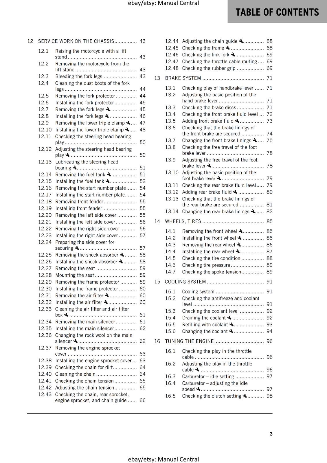 KTM 2025 - 50 SX FACTORY EDITION - OWNERS MANUAL USER GUIDE