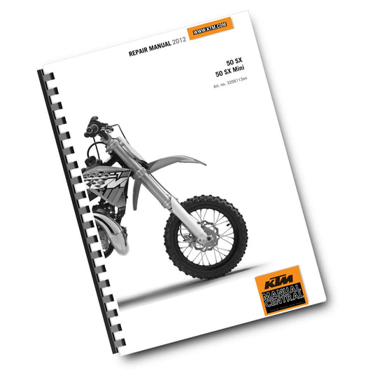 KTM 2012 - 50 SX MINI - WORKSHOP SERVICE REPAIR MANUAL