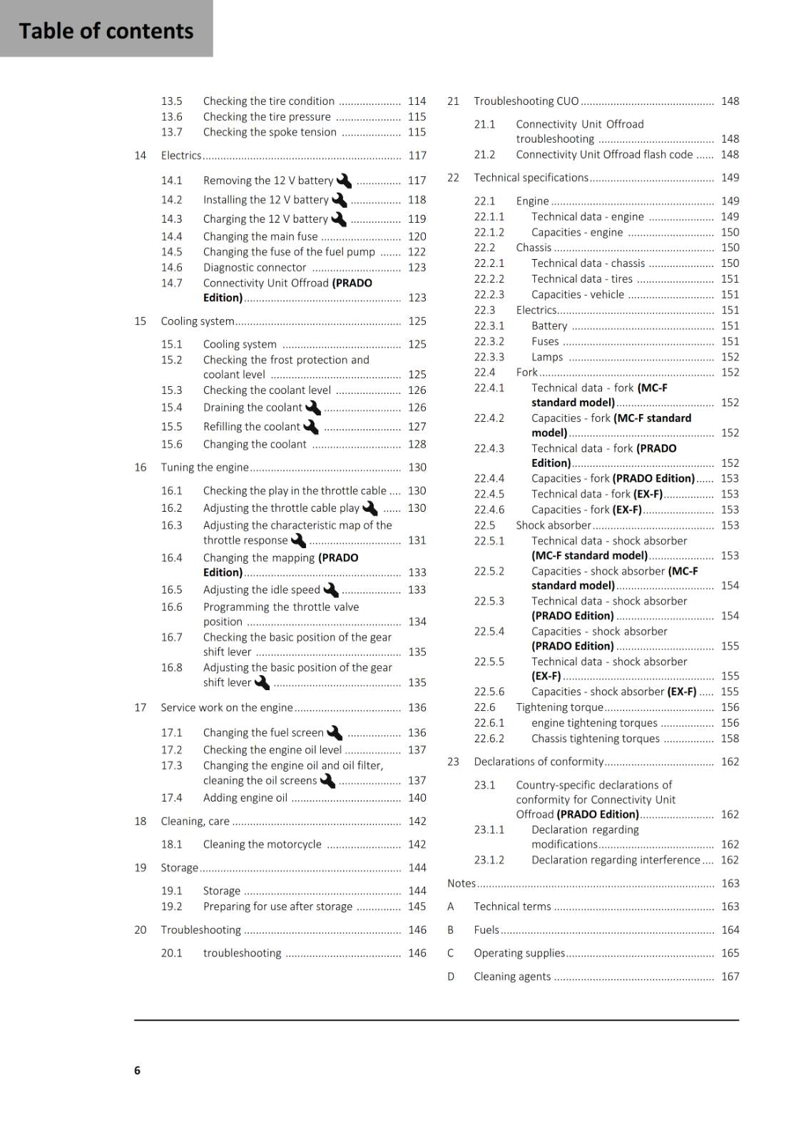 GASGAS 2025 OWNERS MANUAL - MC EX 450F PRADO EDITION