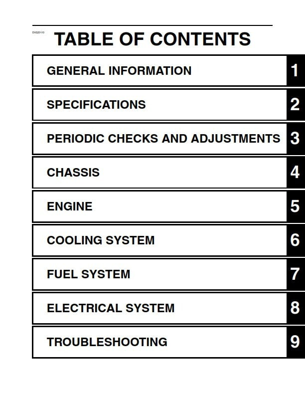 YAMAHA YZFR1W YZFR1WC - 2007 2008 WORKSHOP REPAIR SERVICE MANUAL
