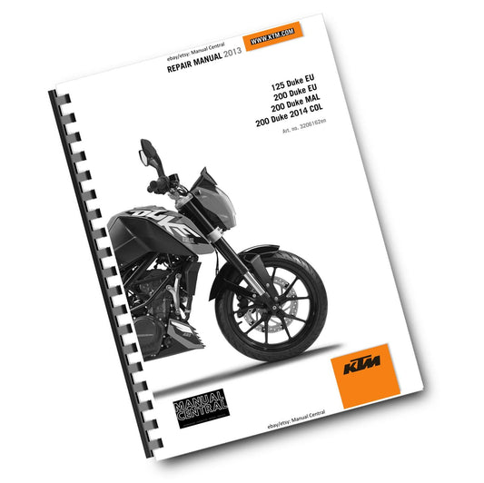 KTM 2013 125 DUKE EU 200 DUKE EU MAL - 2014 200 DUKE COL SERVICE MANUAL