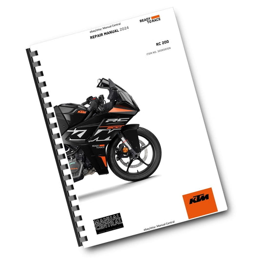 KTM 2024 - RC 200 - WORKSHOP SERVICE MANUAL
