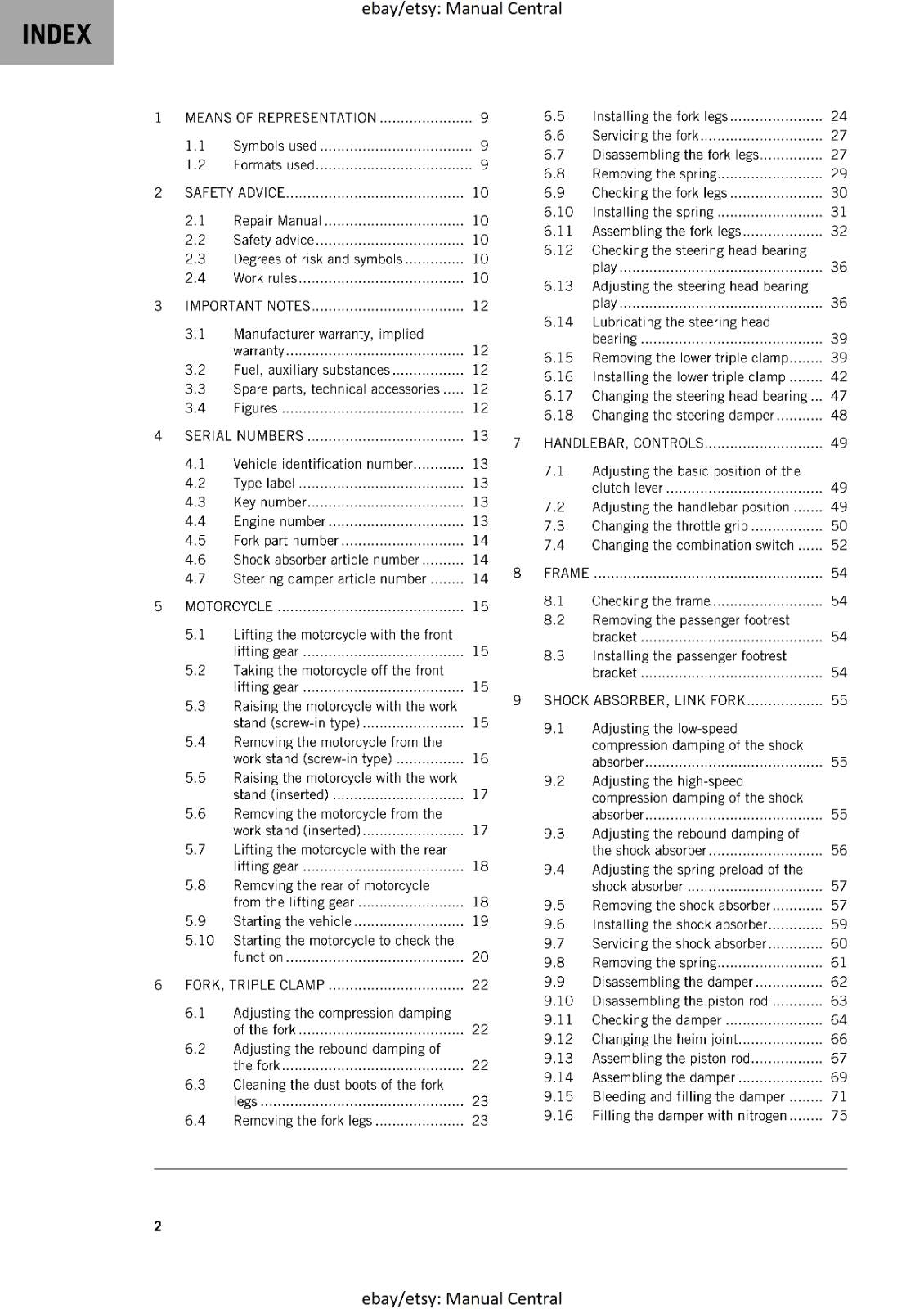 KTM 2024 - 1390 SUPER DUKE R - WORKSHOP SERVICE MANUAL