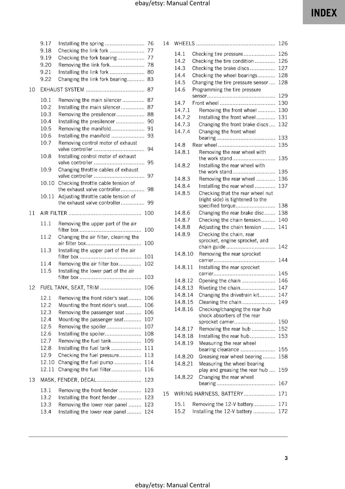 KTM 2024 - 1390 SUPER DUKE R - WORKSHOP SERVICE MANUAL