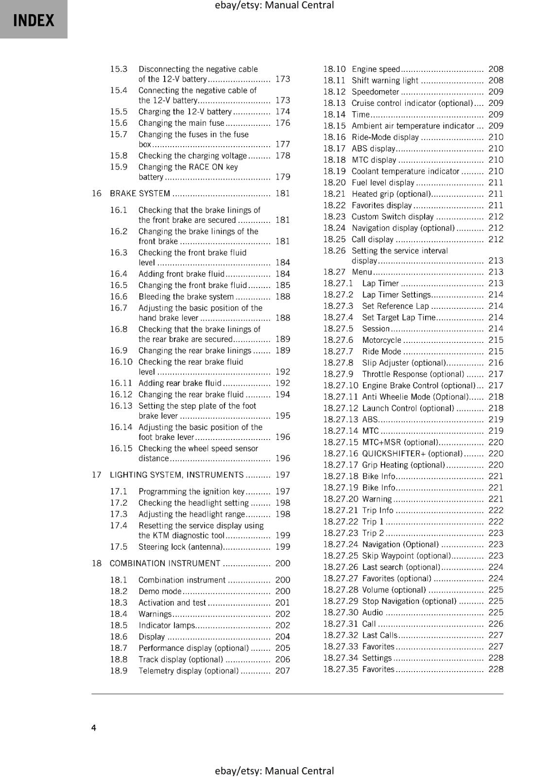 KTM 2024 - 1390 SUPER DUKE R - WORKSHOP SERVICE MANUAL
