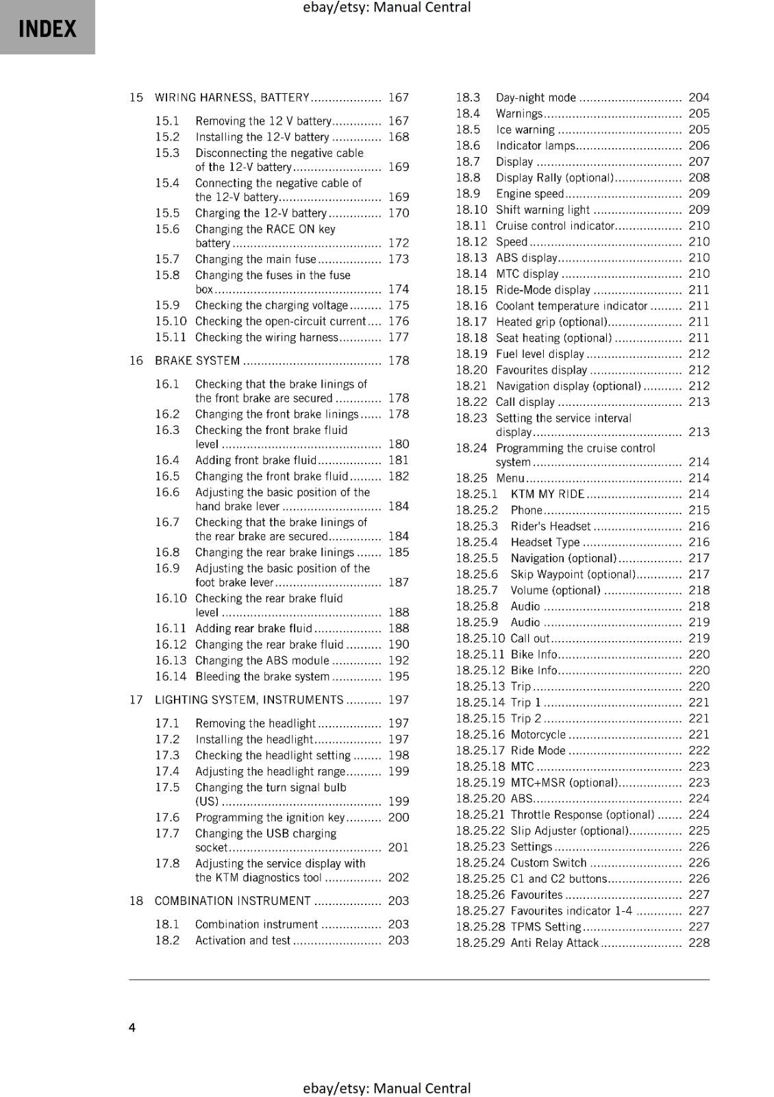 KTM 2024 - 1290 SUPER ADVENTURE R - WORKSHOP SERVICE MANUAL