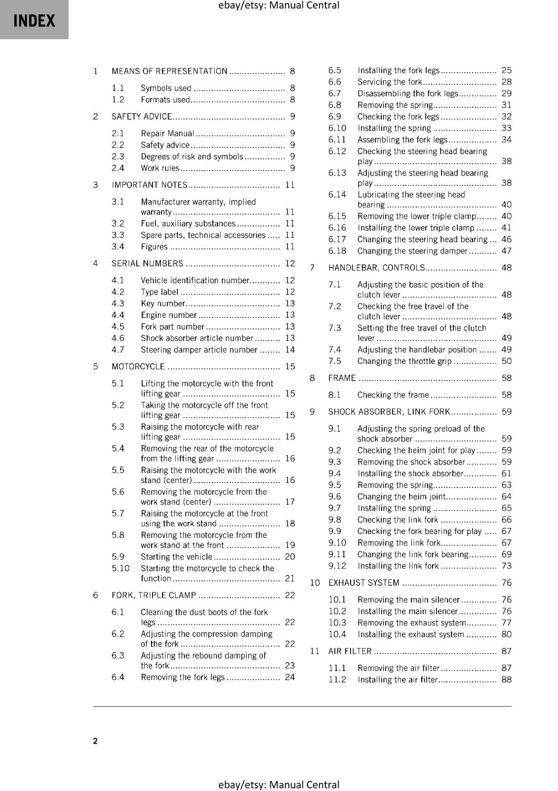 KTM 2024 - 890 SMT - WORKSHOP SERVICE MANUAL