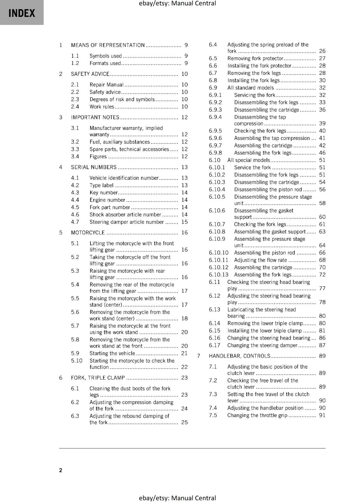 KTM 2024 - 890 ADVENTURE R RALLY - WORKSHOP SERVICE MANUAL