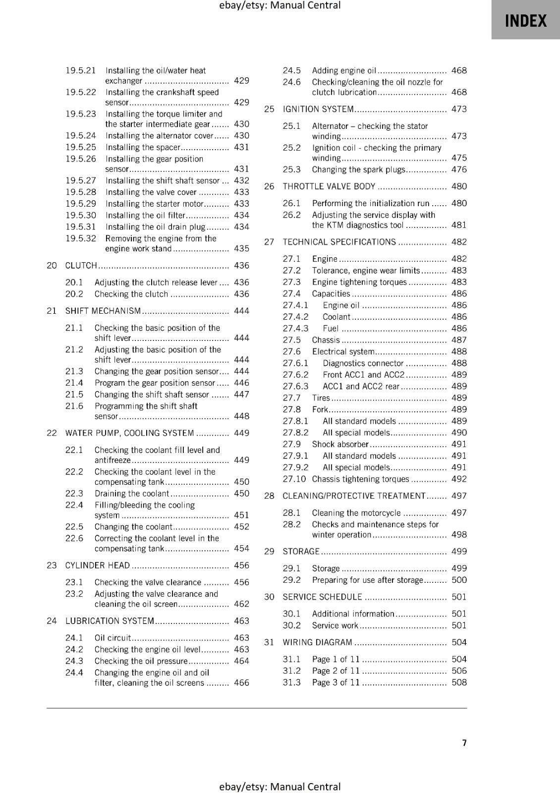 KTM 2024 - 890 ADVENTURE R RALLY - WORKSHOP SERVICE MANUAL