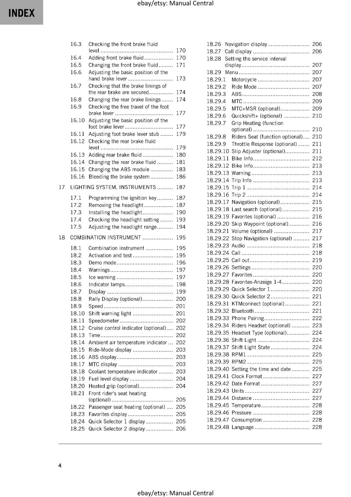 KTM 2024 - 890 ADVENTURE  - WORKSHOP SERVICE MANUAL