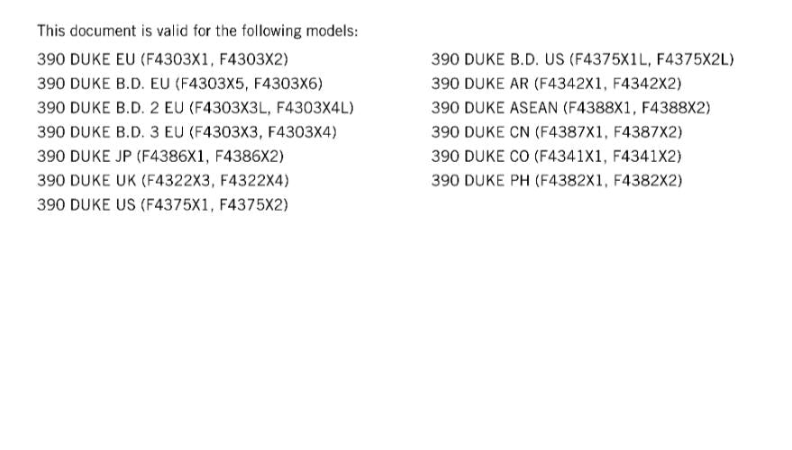 KTM 2024 - 390 DUKE - WORKSHOP SERVICE MANUAL COMB BOUND
