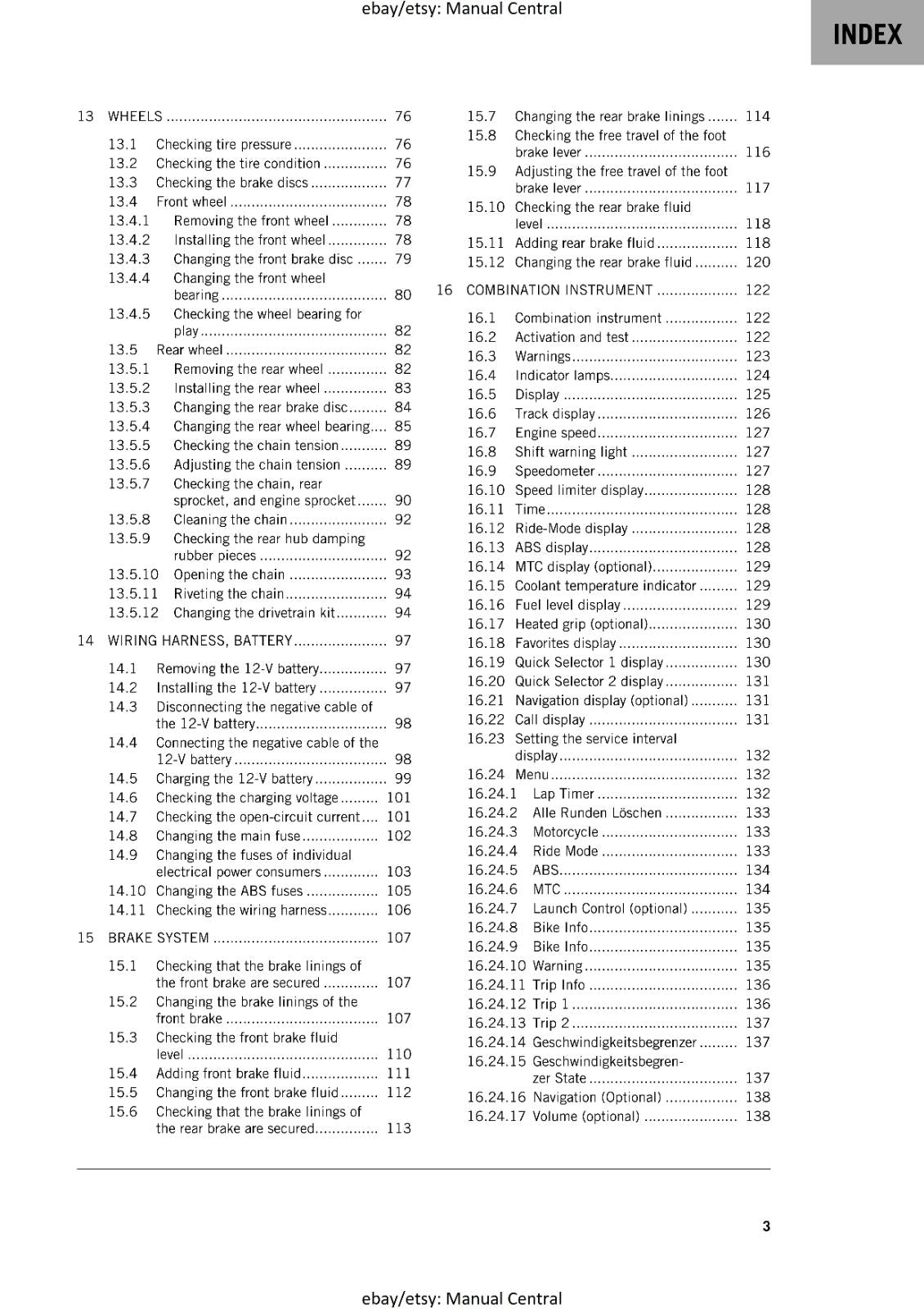KTM 2024 - 390 DUKE - WORKSHOP SERVICE MANUAL COMB BOUND