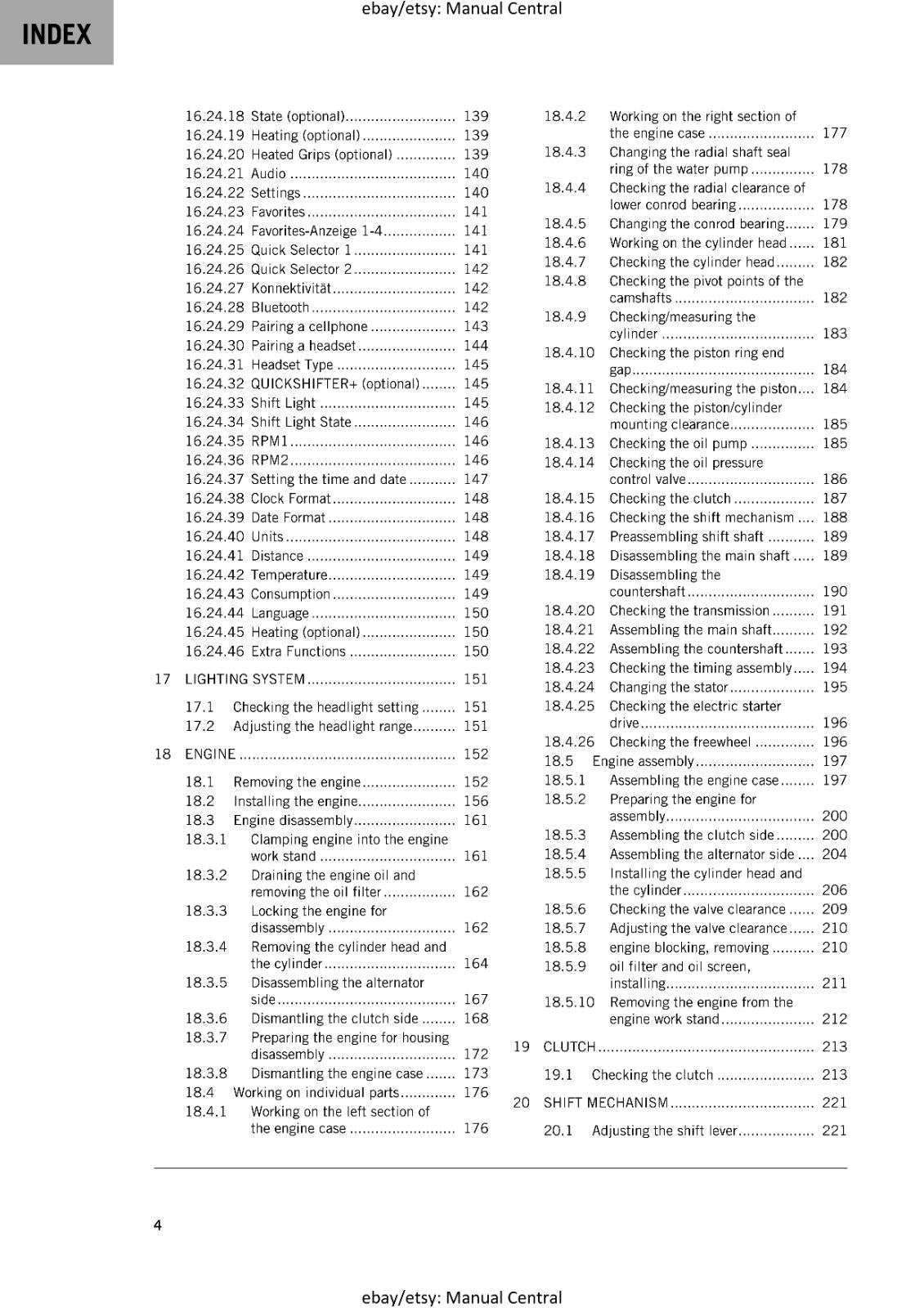 KTM 2024 - 390 DUKE - WORKSHOP SERVICE MANUAL COMB BOUND