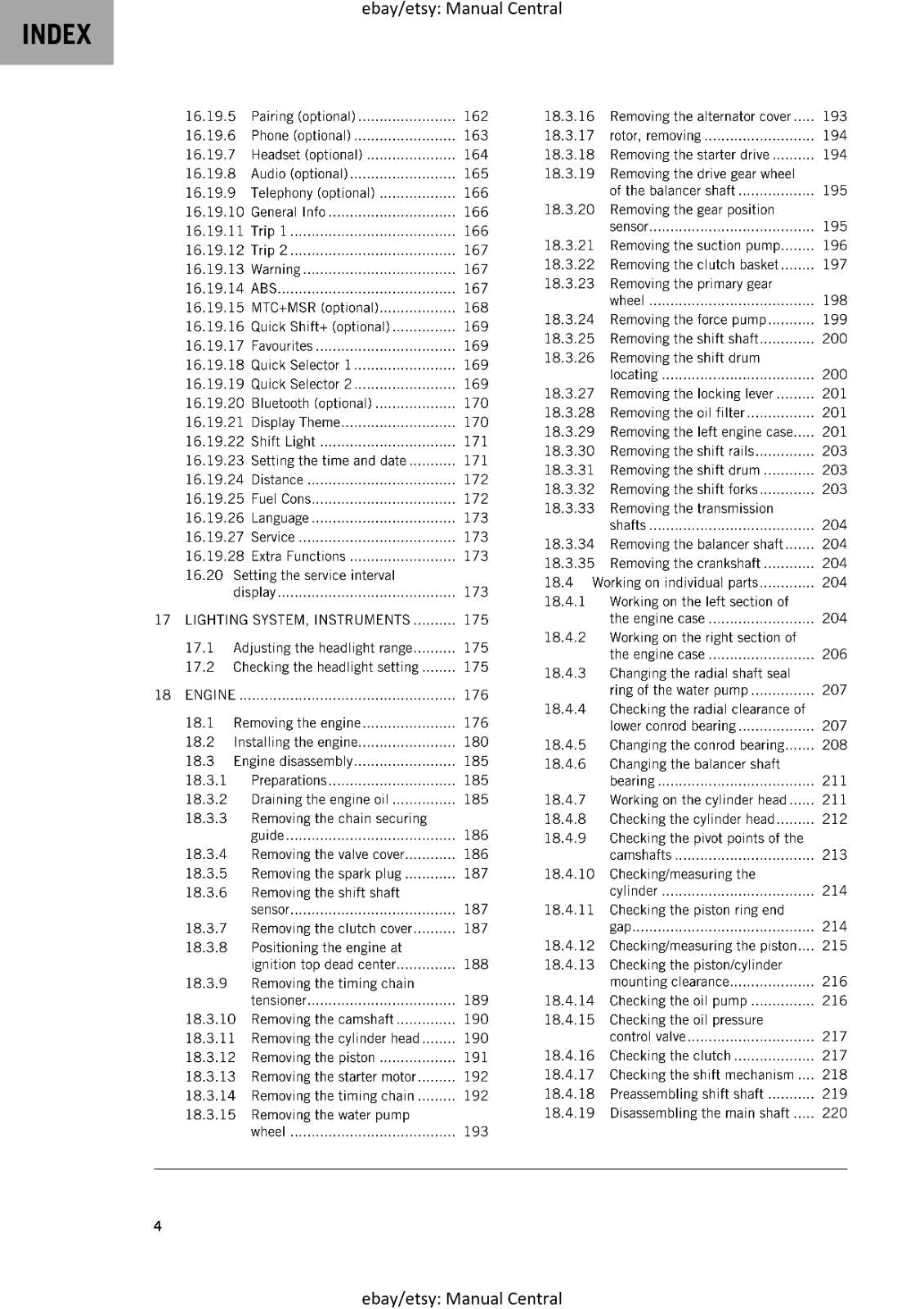 KTM 2024 - 390 ADVENTURE - WORKSHOP SERVICE MANUAL COMB BOUND