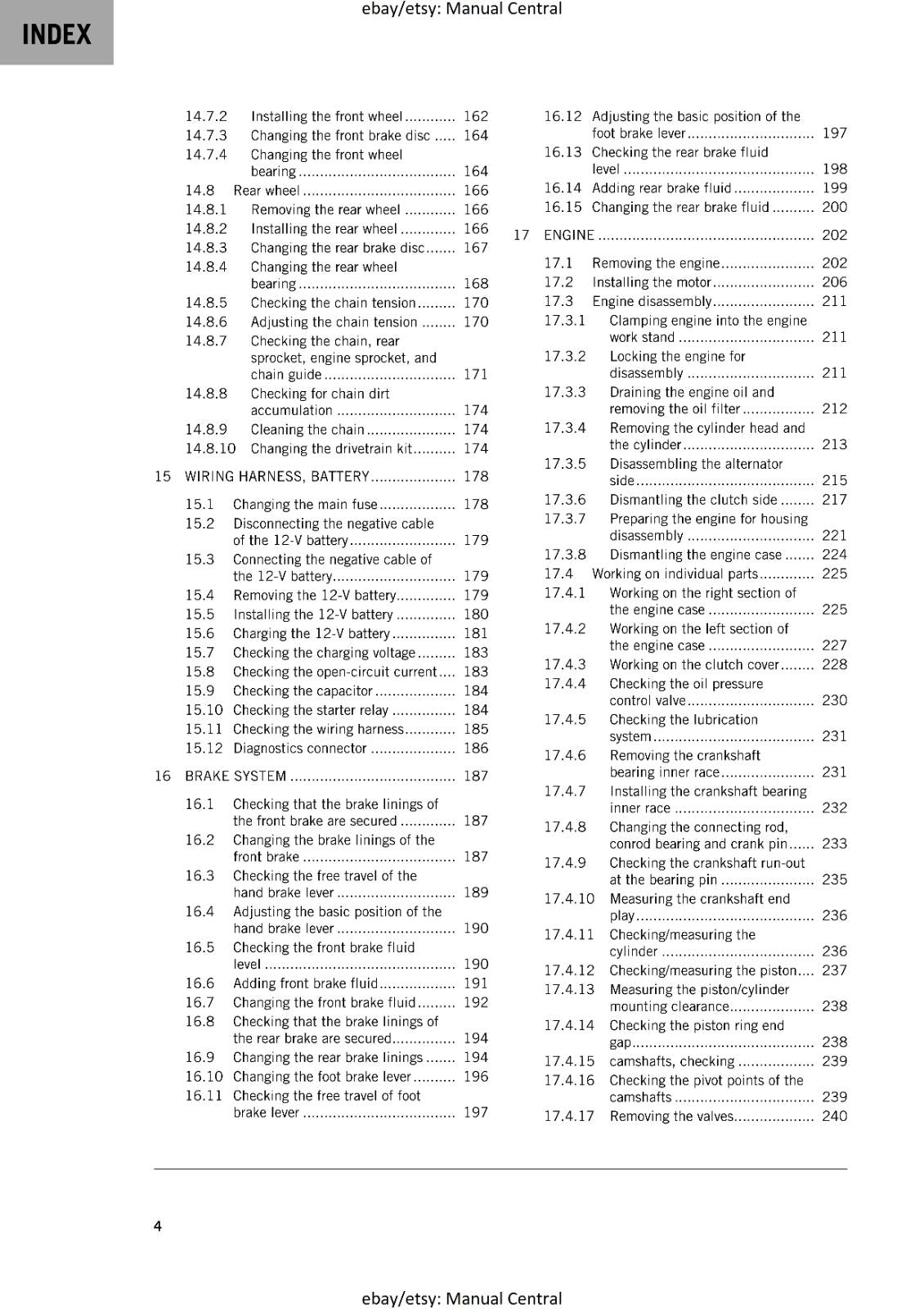 KTM 2024 - 350 SX-F XC-F FACTORY EDITION - WORKSHOP SERVICE MANUAL COMB BOUND