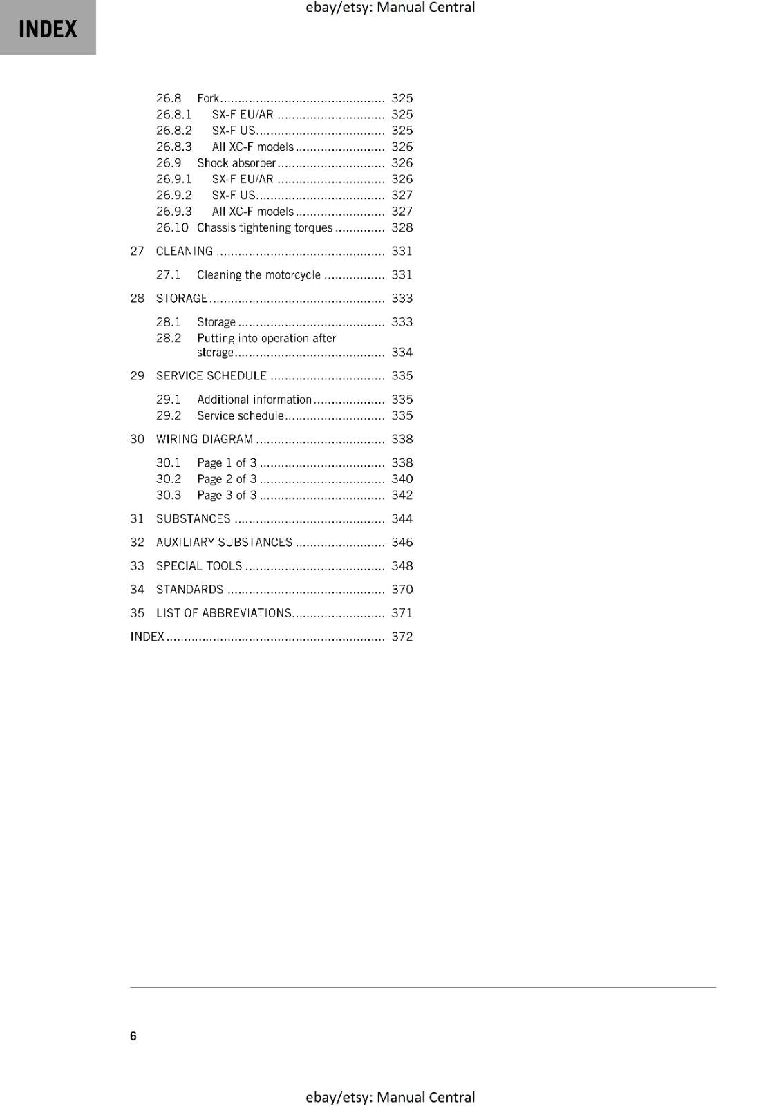 KTM 2024 - 350 SX-F XC-F FACTORY EDITION - WORKSHOP SERVICE MANUAL COMB BOUND