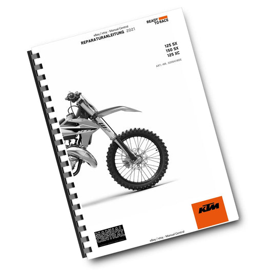 GERMAN LANGUAGE - KTM 2021 - 125 150 SX XC - REPARATURANLEITUNG