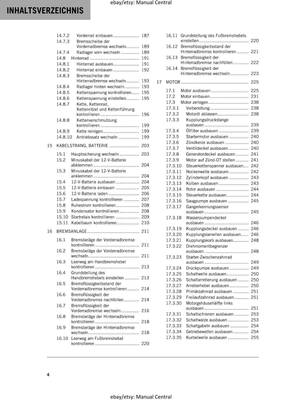 GERMAN LANGUAGE - KTM 2021 - 450 XC-F SX-F FACTORY EDITION - REPARATURANLEITUNG