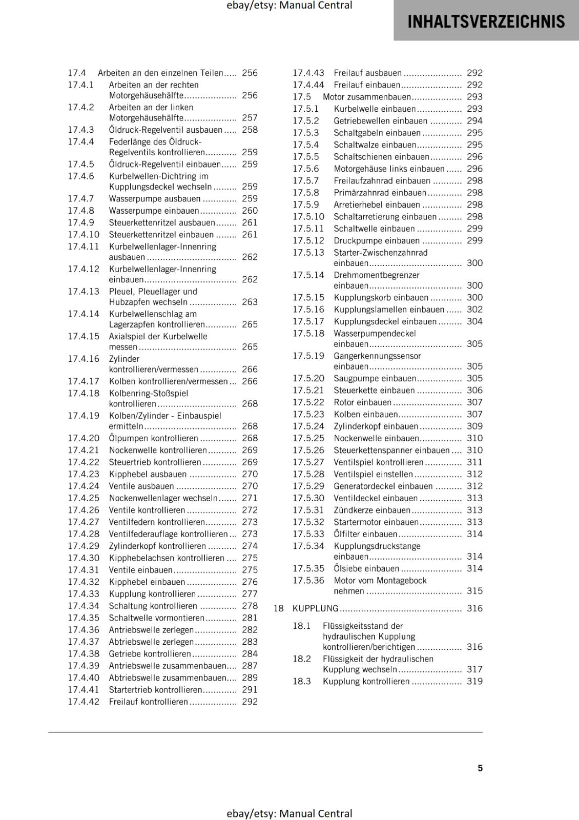GERMAN LANGUAGE - KTM 2021 - 450 XC-F SX-F FACTORY EDITION - REPARATURANLEITUNG