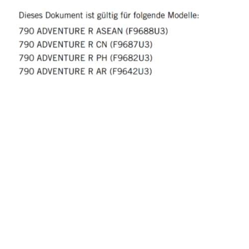 GERMAN LANGUAGE - KTM 2021 - 790 ADVENTURE R - REPARATURANLEITUNG