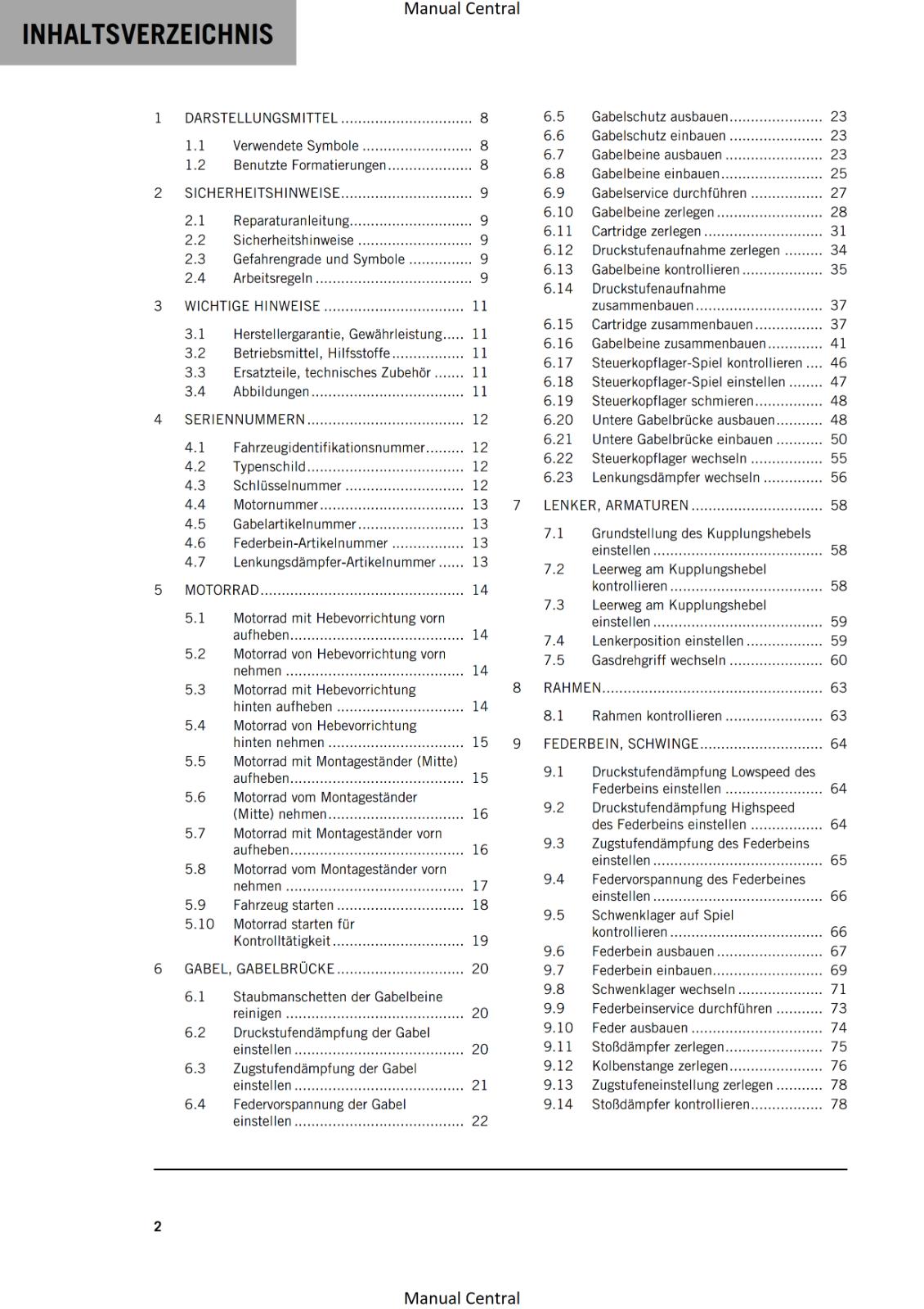 GERMAN LANGUAGE - KTM 2021 - 790 ADVENTURE R - REPARATURANLEITUNG