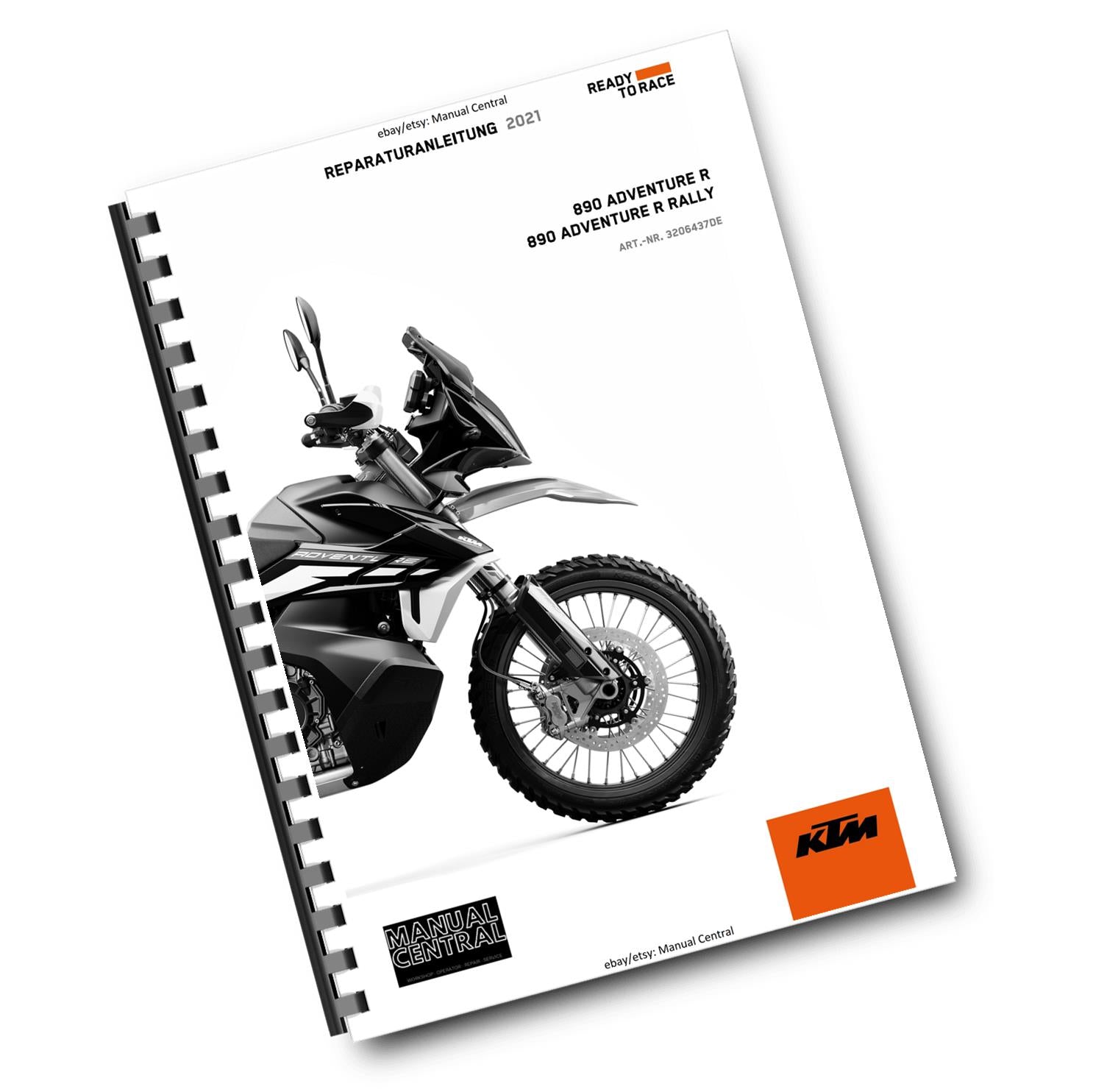 GERMAN LANGUAGE - KTM 2021 - 890 ADVENTURE R RALLY - REPARATURANLEITUNG