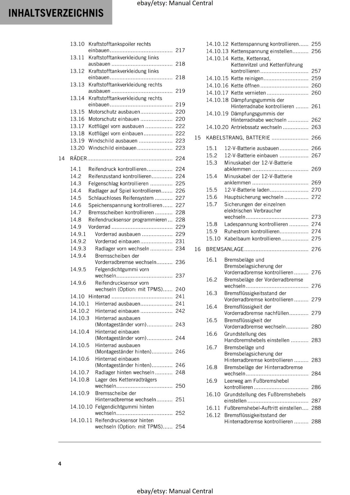 GERMAN LANGUAGE - KTM 2021 - 890 ADVENTURE R RALLY - REPARATURANLEITUNG
