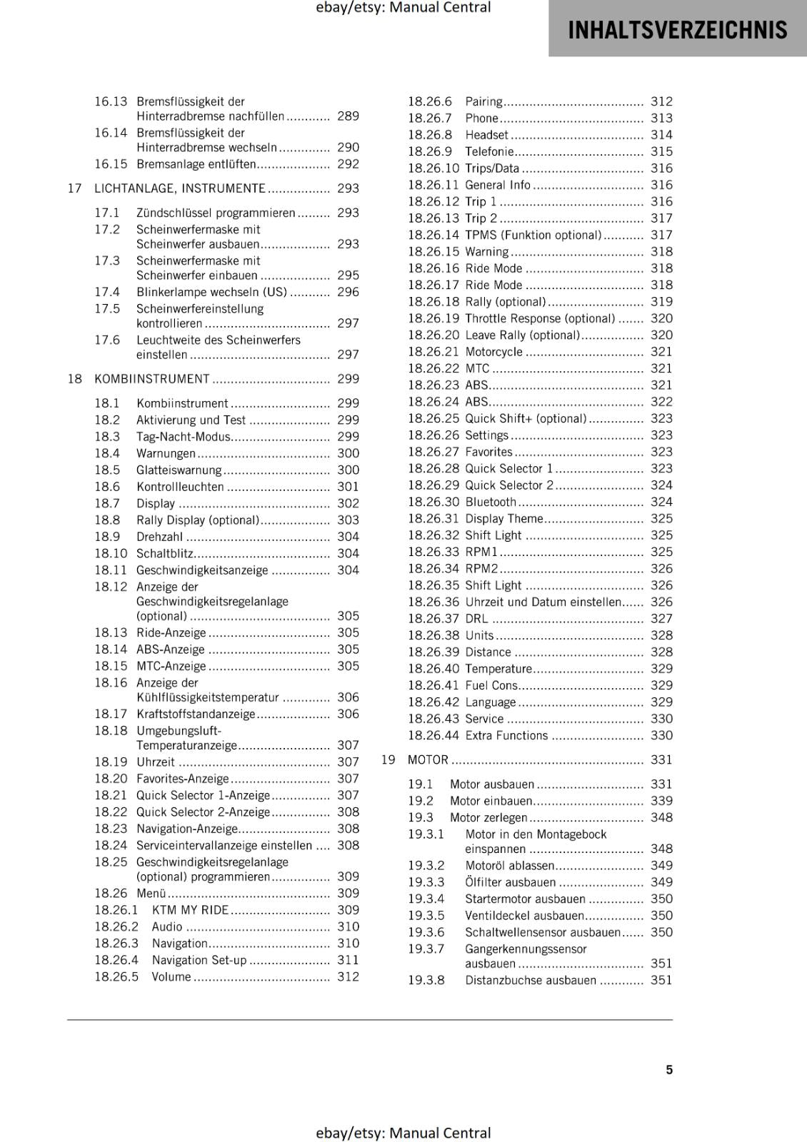 GERMAN LANGUAGE - KTM 2021 - 890 ADVENTURE R RALLY - REPARATURANLEITUNG