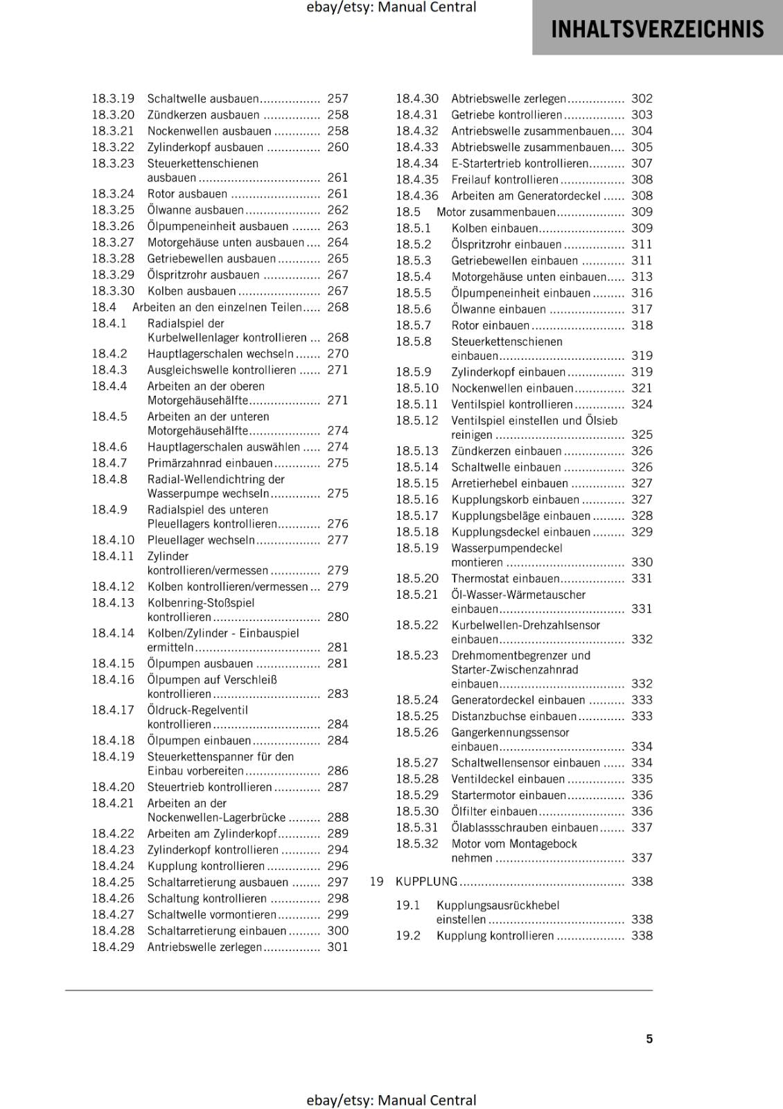 GERMAN LANGUAGE - KTM 2021 - 890 DUKE R - REPARATURANLEITUNG