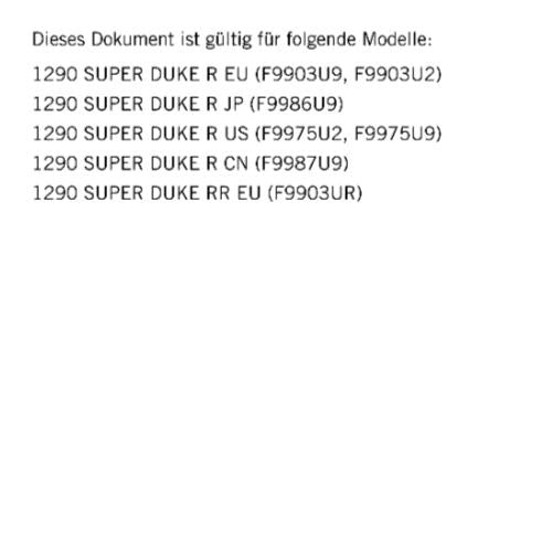 GERMAN LANGUAGE - KTM 2021 - 1290 SUPER DUKE R RR - REPARATURANLEITUNG