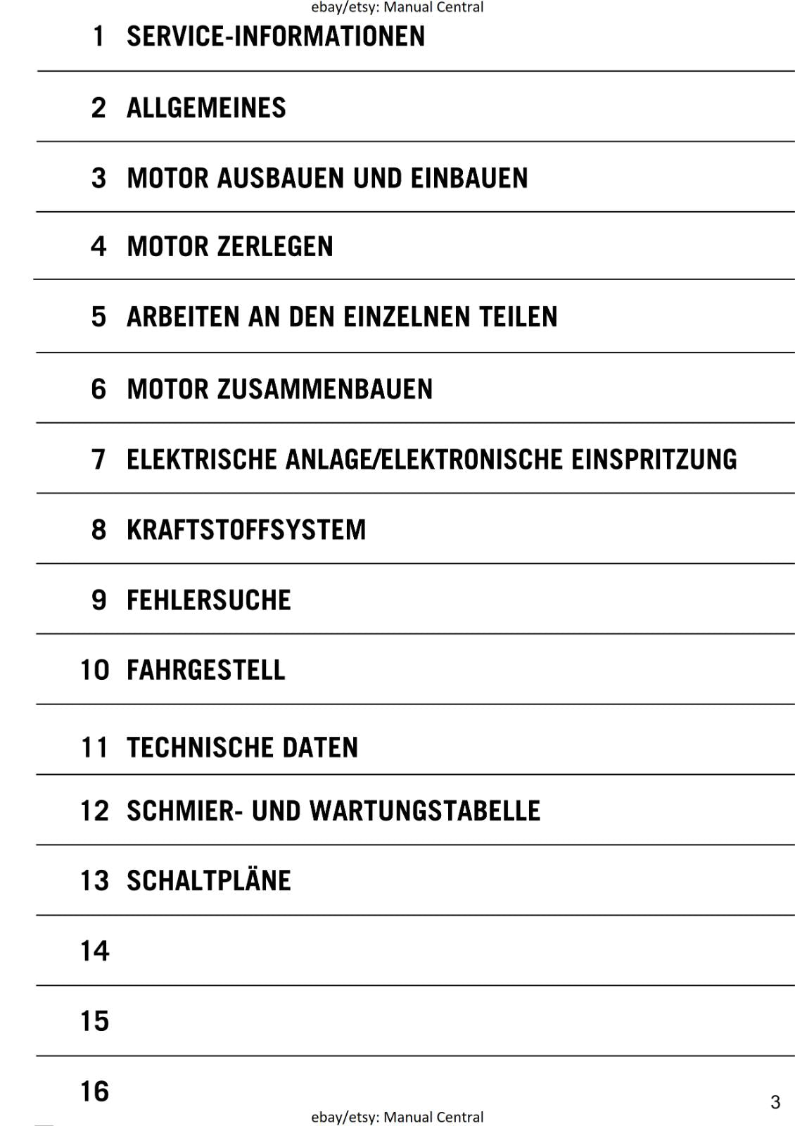 GERMAN LANGUAGE - KTM 2003 - 2008 -  950 990 ADVENTURE - REPARTURANLEITUNG