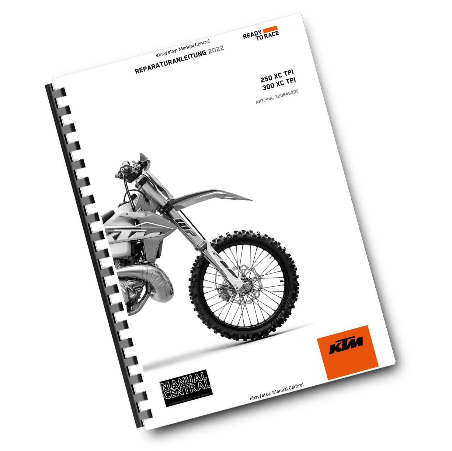 GERMAN LANGUAGE - KTM 2022 -  250 300 XC TPI - REPARTURANLEITUNG