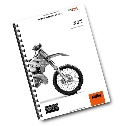 GERMAN LANGUAGE - KTM 2022 -  250 300 XC TPI - REPARTURANLEITUNG