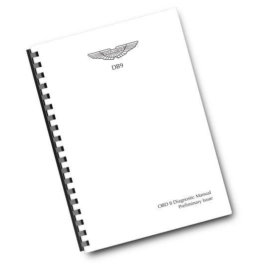 ASTON MARTIN DB9 OBD II DIAGNOSTIC MANUAL - 2004 EDITION