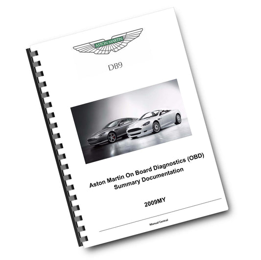 ASTON MARTIN OBD SUMMARY DOCUMENTATION - ON BOARD DIAGNOSTICS - 2009 EDITION