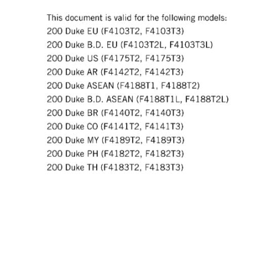 KTM 2020 -  200 DUKE  - SERVICE  WORKSHOP REPAIR MANUAL REPRINTED