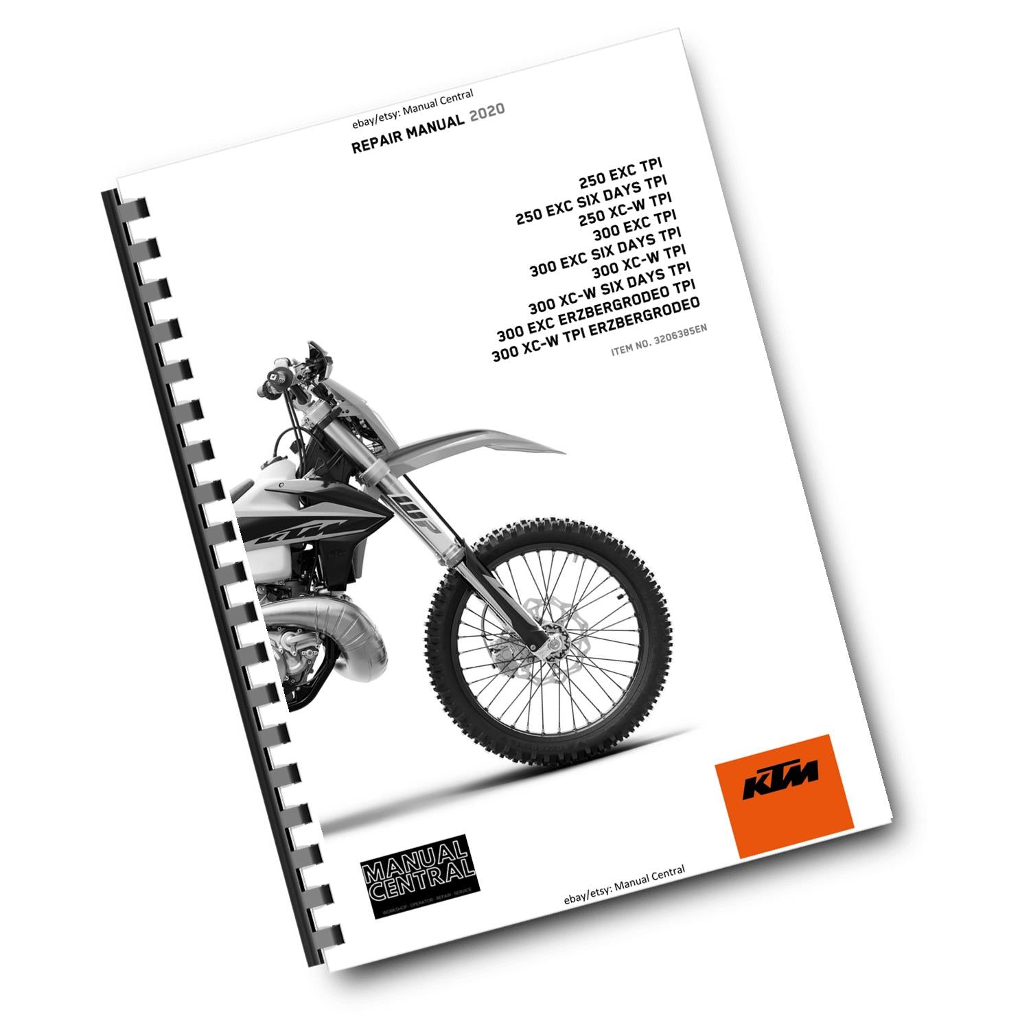 KTM 2020 -  250 300 EXC SIX DAYS XC-W TPI ERZBERGRODEO - SERVICE REPAIR WORKSHOP