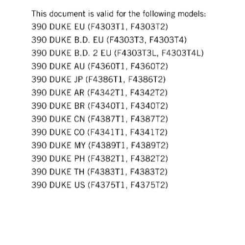 KTM 2020 -  390 DUKE - SERVICE REPAIR WORKSHOP