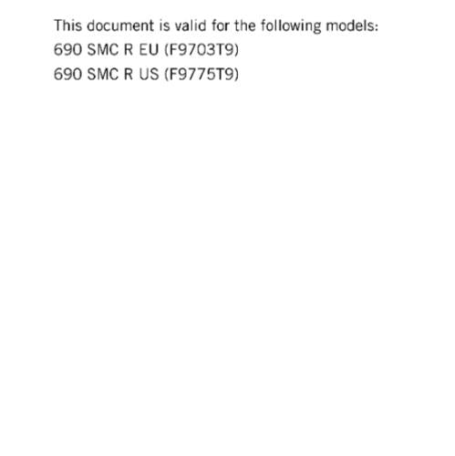 KTM 2020 - 690 SMC R - SERVICE REPAIR WORKSHOP