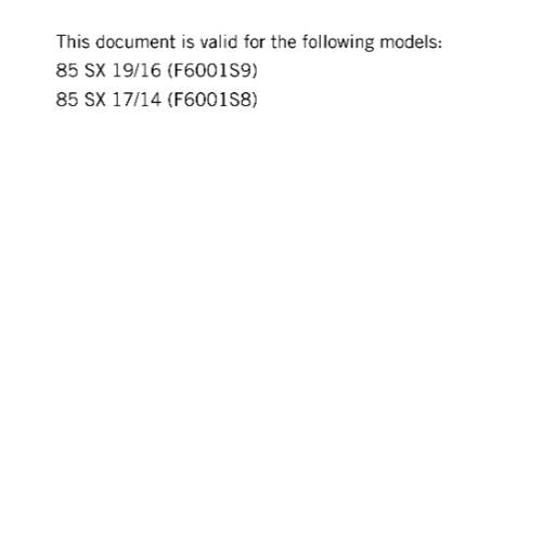 KTM 2019 - 85 SX 19/16 17/14 - SERVICE REPAIR WORKSHOP