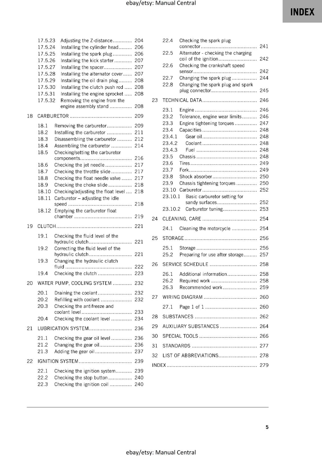 KTM 2019 - 85 SX 19/16 17/14 - SERVICE REPAIR WORKSHOP