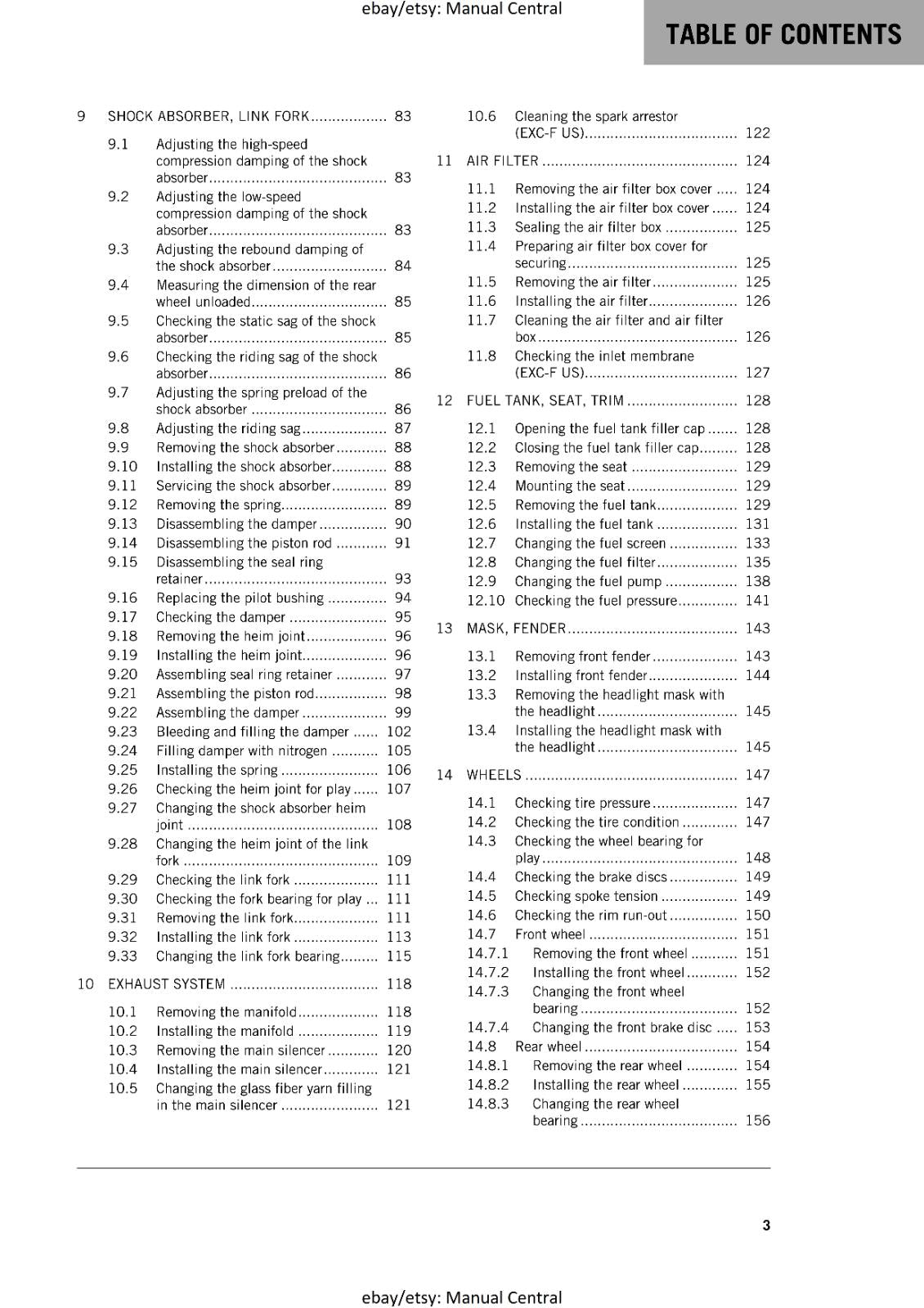 KTM 2019 - 350 EXC-F SIX DAYS - SERVICE REPAIR WORKSHOP
