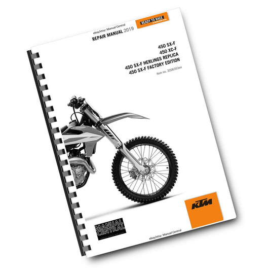 KTM 2019 - 450 XC-F SX-F HERLINGS REPLICA FACTORY EDITION - SERVICE REPAIR